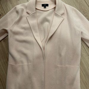 JCrew Relaxed Pale Pink Relaxed Sweater Blazer. New without tags. Size Small.